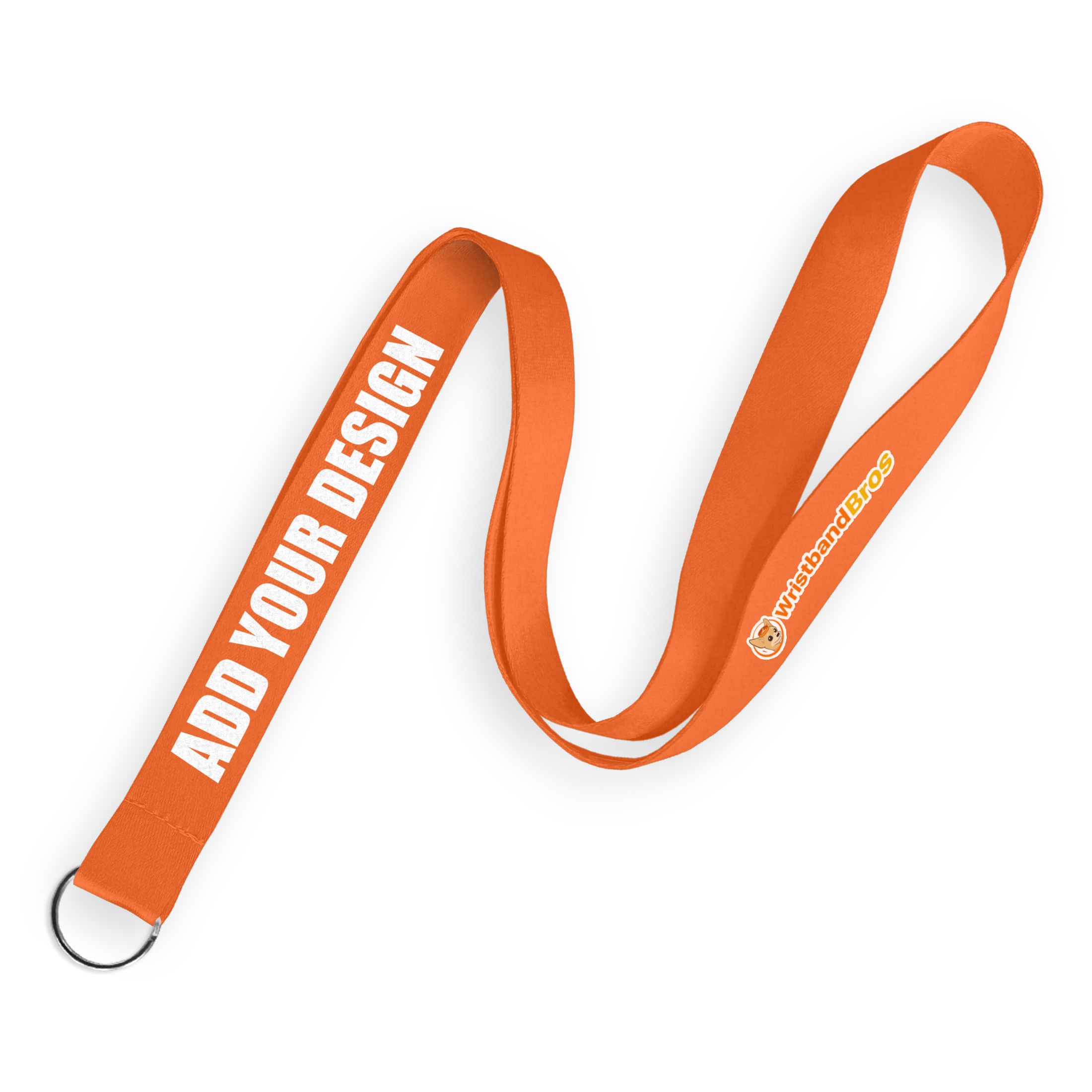 Dye Sublimation Print Polyester Lanyards WristbandBros